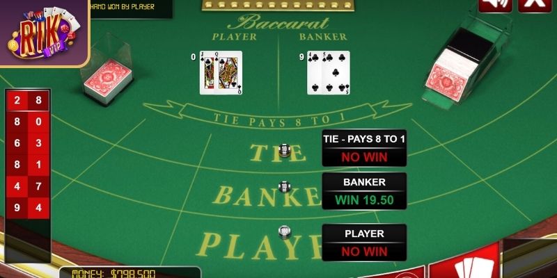 Khám phá game Baccarat Rikvip